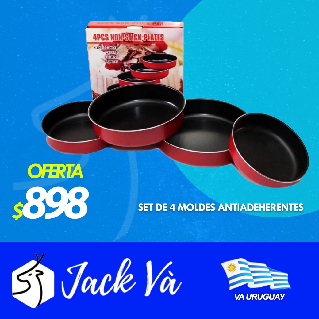 4PCS NON-STICK PLATESkitchenware - Hogar y Bazar